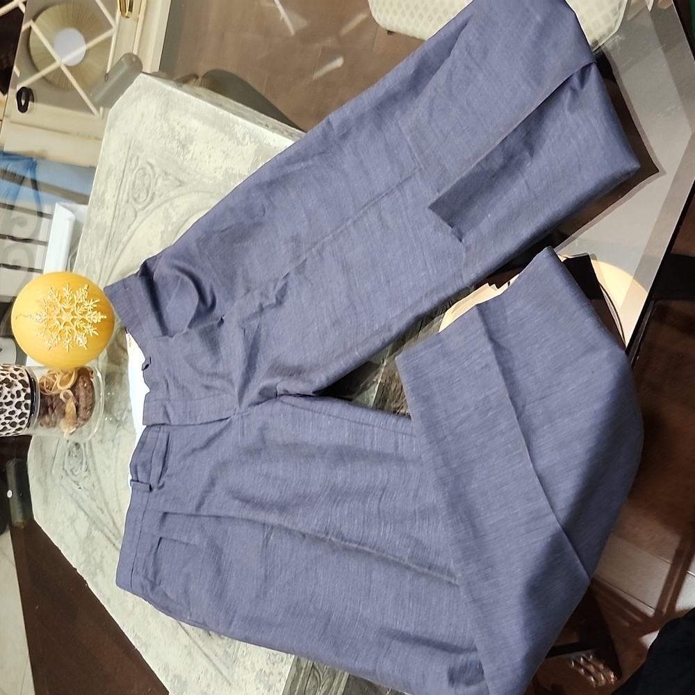 Givenchy men's navy linen blend dress pants like new 36